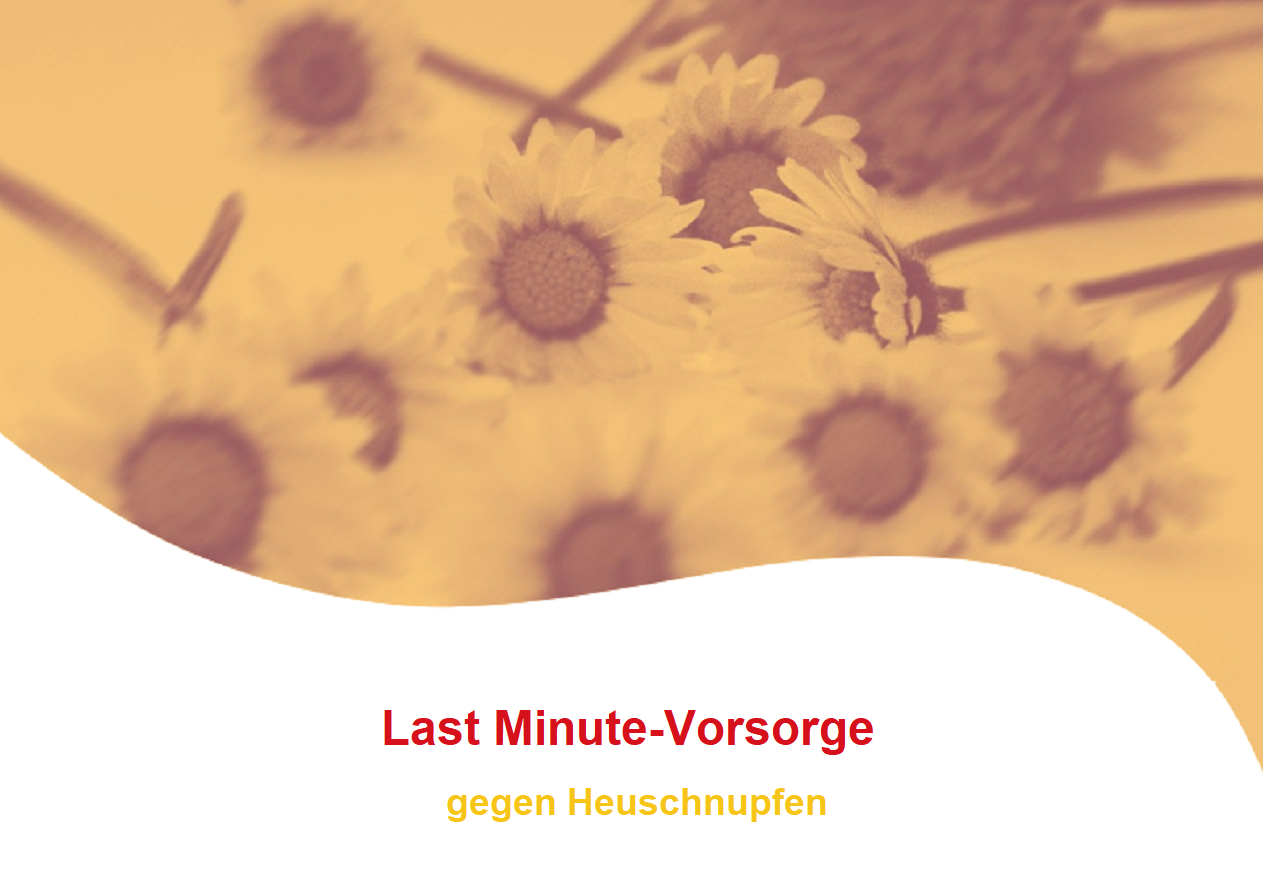 Read more about the article Last Minute-Homöosiniatrie gegen schwere Heuschnupfenbeschwerden!
